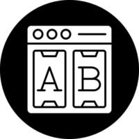 Ab Testing Vector Icon Design