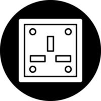 Wall Socket Vector Icon Design