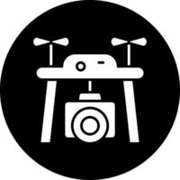 diseño de icono de vector de cámara de drones