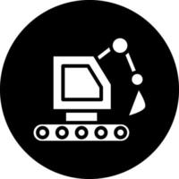 Backhoe Vector Icon Design