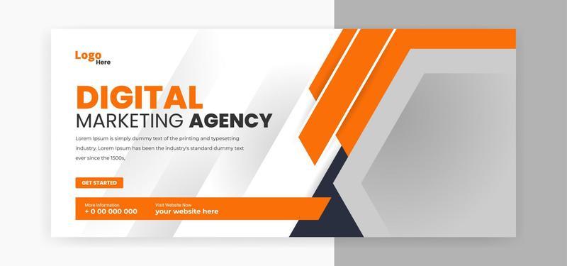 digital marketing social media cover banner web banner template design