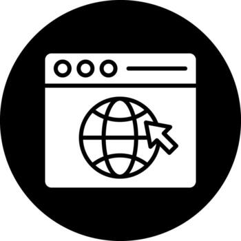 Web Browser Vector Icon Design