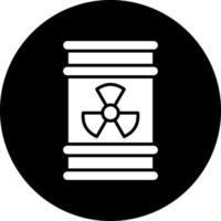 Radioactive Barrel Vector Icon Design