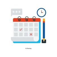 Hr Planning  Vector Flat Icons. Simple stock illustration stock