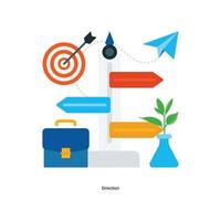 Direction Vector Flat Icons. Simple stock illustration stock