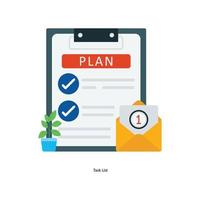 Task List Vector Flat Icons. Simple stock illustration stock