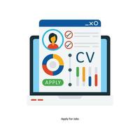 Hr Service  Vector Flat Icons. Simple stock illustration stock