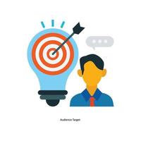 Audience Target  Vector Flat Icons. Simple stock illustration stock