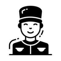 Creative and unique vector of bellboy, professional worker avatar