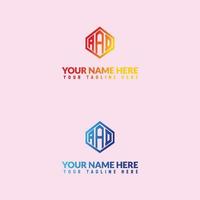 aad letter logo or aad wordmarks logo design vector