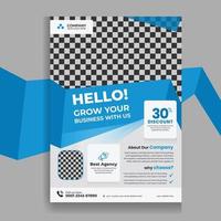 Business Marketing Flyer Template, Geometric shape Flyer Circle Abstract Colorful concepts, poster flyer pamphlet brochure cover design layout space, Creative Design, IT company flyer and editable. vector