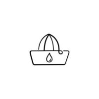 Lemon Squeezer Line Style Icon Design vector