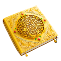Quran With A Calligraphy Cover PNG