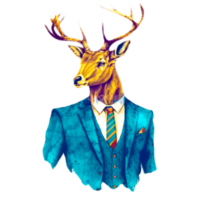 deer fashion illustration png