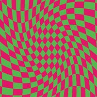 psychedelic geometric pattern with squares vector