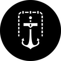 Ship Anchor Vector Icon Design