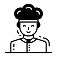 Vector design of chef, professional worker avatar