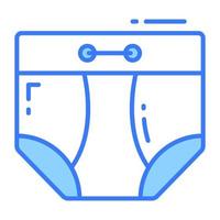 Grab this amazing vector of diaper, editable style