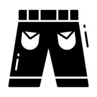 un increíble icono de pantalones cortos en de moda estilo, editable icono vector