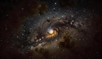 View of the Milky Way Galaxy in the Universe . photo