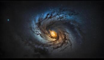 View of the Milky Way Galaxy in the Universe . photo