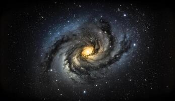 View of the Milky Way Galaxy in the Universe . photo