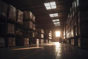 Industrial and logistics warehouse companies. photo