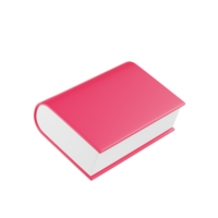 3d Stack of colorful books. 3D Books icon for web design isolated png