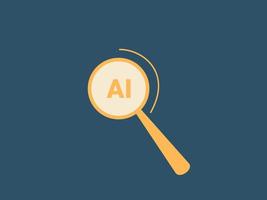 artificial intelligence vector illustration flat design