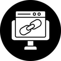 Backlink Vector Icon Design