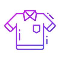 A well design vector of t shirt, editable icon for premium use