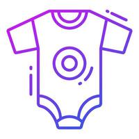 Baby romper vector design isolated on white background