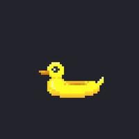 duck balloon in pixel art style vector