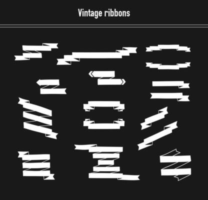 Set of Ribbons on a Blackboard