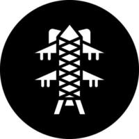 Transmission Tower Vector Icon Design