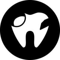 Broken Tooth Vector Icon Design