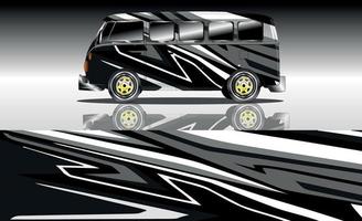 coche envuelve camioneta vector ilustración diseño