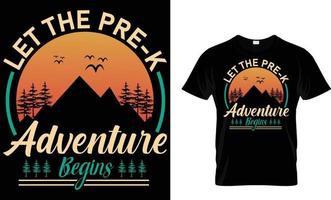 adventure, mountain, hiking, camping, typography, vector T-Shirt design