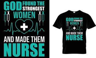 Nurse typography T-Shirt design vector