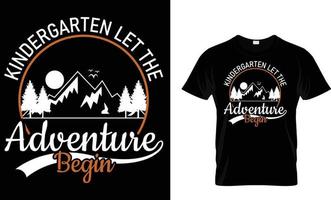 aventura, montaña, senderismo, cámping, tipografía, vector camiseta diseño