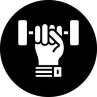 Weight Lifting Vector Icon Design