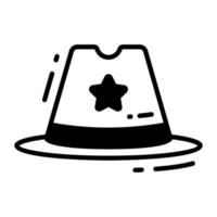 Look at this beautiful vector of hat, fashionable summer hat