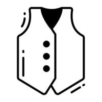 Waistcoat vector design in modern style, premium icon