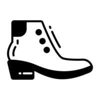 Boot vector in modern and trendy style, premium icon