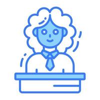 Judge vector design in trendy style, premium icon