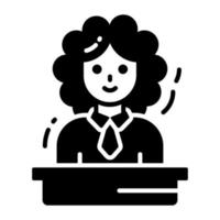 Judge vector design in trendy style, premium icon