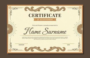 Classic Design Certificate Template vector