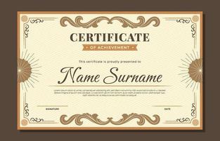 Classic Design Certificate Template vector