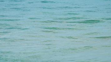 Turquoise waves rolled on the beach of Koh Miang island, Similan Islands, slow motion video