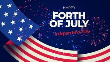 4th of July Background, Independence Day, Meeting Zoom Event Backgroun, Event Backdrop, USA Holiday video